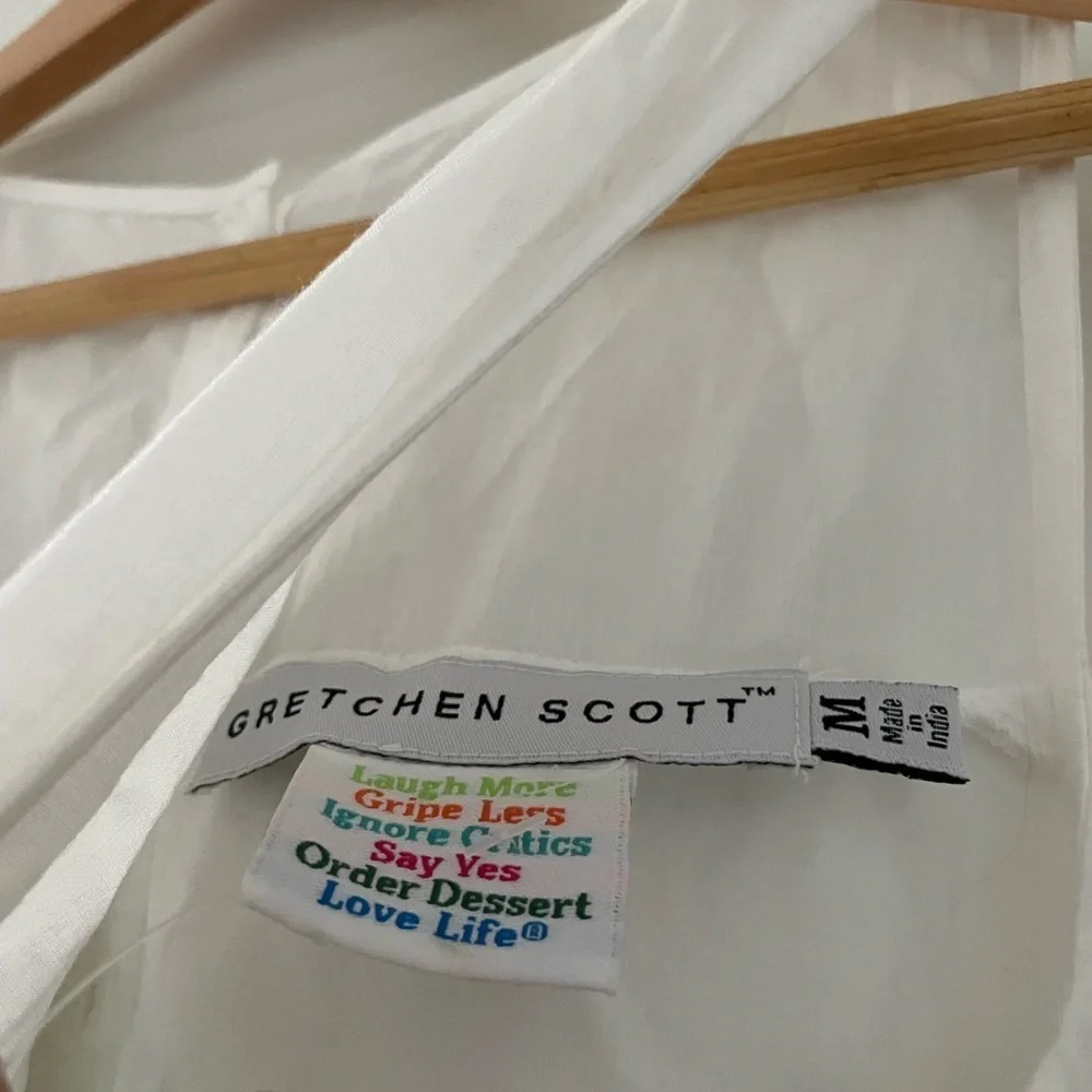 NWT Gretchen Scott Designs Dahlia Delight Embroidered Cotton Floral Shift Dress - Picture 5 of 8